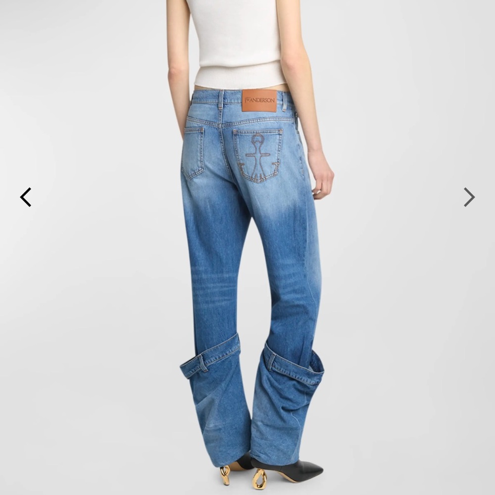 JW Anderson distressed bucket Jeans